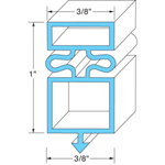 True OEM # 810800, Magnetic Door Gasket - 21 1/2" x 31 1/4"