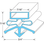 True OEM # 810844, Magnetic Drawer Gasket - 24 1/2" x 12 5/8"