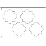 Tuile Template, Fireball, 3-1/2 Diameter Each. Overall Sheet 10.5 x 15. ...