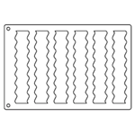 3/8" x 13.5" each Noodles Overall Sheet 10.5" x 15.5" Tuile Template