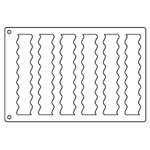 Tuile Template, Double Wave, 9