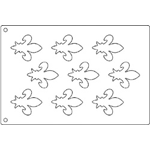 Tuile Template, Fleur-de-Lys, 2-3/4