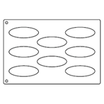 Tuile Template, Oval, 4.75