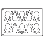 Tuile Template Shape, Pineapple, 4