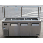 Turbo Air JBT-72 Refrigerated Salad Bar with Custom Enclosed Sneeze Guard, Used Great Condition