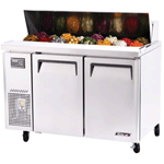 Turbo Air JST-48 J Series 2 Door Sandwich Salad Table - 11 Cu. Ft.