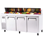 Turbo Air JST-72 J Series 3 Door Sandwich Salad Table - 18 Cu. Ft.