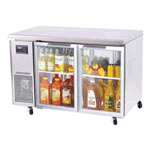 Turbo Air JUR-48-G Glass Door Undercounter Refrigerator - 48"