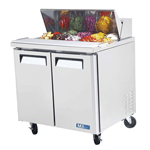 Turbo Air MST-36 M3 Series 2 Door Sandwich Salad Table 9.5 Cu. Ft.