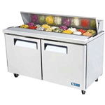 Turbo Air MST-60 M3 Series 2 Door Sandwich Salad Table 16 Cu. Ft.