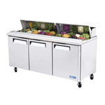 Turbo Air MST-72 M3 Series 3 Door Sandwich Salad Table 19 Cu. Ft.