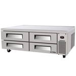 Turbo Air TCBE-72SDR 72" 4 Drawer Refrigerated Chef Base - 15 Cu. Ft.