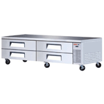 Turbo Air TCBE-96SDR Refrigerated Chef Base 96" - 23 Cu. Ft.