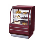 Turbo Air TCGB-36-2 Curved Glass Refrigerated Bakery Case - 3'