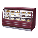 Turbo Air TCGB-72-DR Curved Glass Dry Bakery Case - 6'