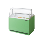 Turbo Air TIDC-47G 47" Green Ice Cream Dipping Cabinet