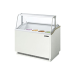 Turbo Air TIDC-47W 47" White Ice Cream Dipping Cabinet