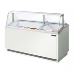 Turbo Air TIDC-70W Ice Cream Dipping Cabinet 70" - White