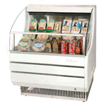 Turbo Air TOM-30S Horizontal Slim-Line Open Display Merchandiser 28" - White