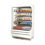 Turbo Air TOM-40 14.7 cu. ft. White Vertical Open Display Merchandiser