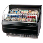 Turbo Air TOM-40SB Horizontal Slim-Line Open Display Merchandiser 40" - Black