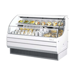 Turbo Air TOM-60L 60" White Horizontal Low-Profile Open Display Merchandiser