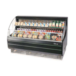 Turbo Air TOM-60LB 60" Black Horizontal Low-Profile Open Display Merchandiser