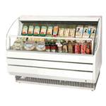 Turbo Air TOM-60S 60" White Horizontal Slim-Line Open Display Merchandiser