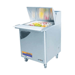 Turbo Air TST-28SD-12 Super Deluxe 1 Door Mega-Top Sandwich Salad Table 8 Cu. Ft