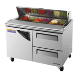 Turbo Air TST-48SD-D2 Super Deluxe 2 Drawer Sandwich Salad Table 12 Cu. Ft.