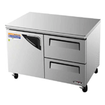 Turbo Air TUF-48SD-D2 Super Deluxe 2 Drawer Undercounter Freezer - 12 Cu. Ft.