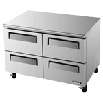 Turbo Air TUF-48SD-D4 Super Deluxe 4 Drawer Undercounter Freezer - 12 Cu. Ft.