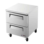 Turbo Air TUR-28SD-D2 Super Deluxe 2 Drawer Undercounter Refrigerator 7 Cu. Ft.