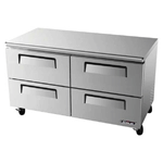 Turbo Air TUR-60SD-D4 Super Deluxe 4 Drawer Undercounter Refrigerator 16 Cu. Ft.