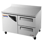 Turbo Air TWF-48SD-D2 Super Deluxe 2 Drawer Worktop Freezer - 12 Cu. Ft.