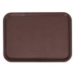 Update International Brown Fast Food Tray, 10" x 14" - Case of 12