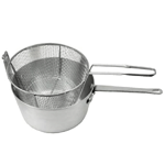 Update International Fryer/Pasta Combination Pot and Basket, 7Quart