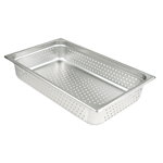 Update International Full Size Perforated Anti-Jam Steam Table Pan, 4" Deep