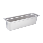 Update International Half Size Long Steam Table Pan, 4" Deep