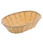 Update International Oval Woven Basket, 9" x 7" - Pack of 12