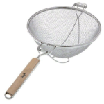 Update International Reinforced Double Mesh Strainer, 10-1/4