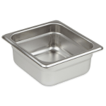 Update International Sixth Size Steam Table Pan, 4" Deep