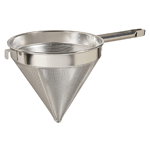 Update International Stainless Steel China Cap Strainer,  Fine Mesh - 12" Diameter