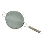 Update International Stainless Steel Double Medium Mesh Strainer, 8" Diameter