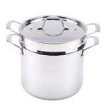 Update International Stainless Steel Self Draining Pasta Cooker, 8 Quart