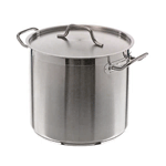 Update International Stainless Steel Stock Pot with Cover, 24 Quart