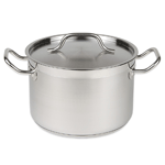 Update International Stainless Steel Stock Pot with Cover, 8 Quart
