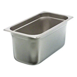 Update International Third Size Anti-Jam Steam Table Pan, 6" Deep