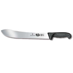 Victorinox Cutlery 12-Inch Straight Butcher Knife, Black Fibrox Handle (40531)