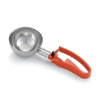 Vollrath Disher with Stainless Scoop & Orange Handle - #4